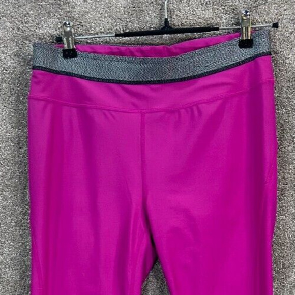 Athleta Pants Womens Large Pink Actual 30X21 Pull On Stretch Crop Yoga Legging - Picture 2 of 8